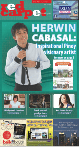 Screen Shot Asian Journal frontpage